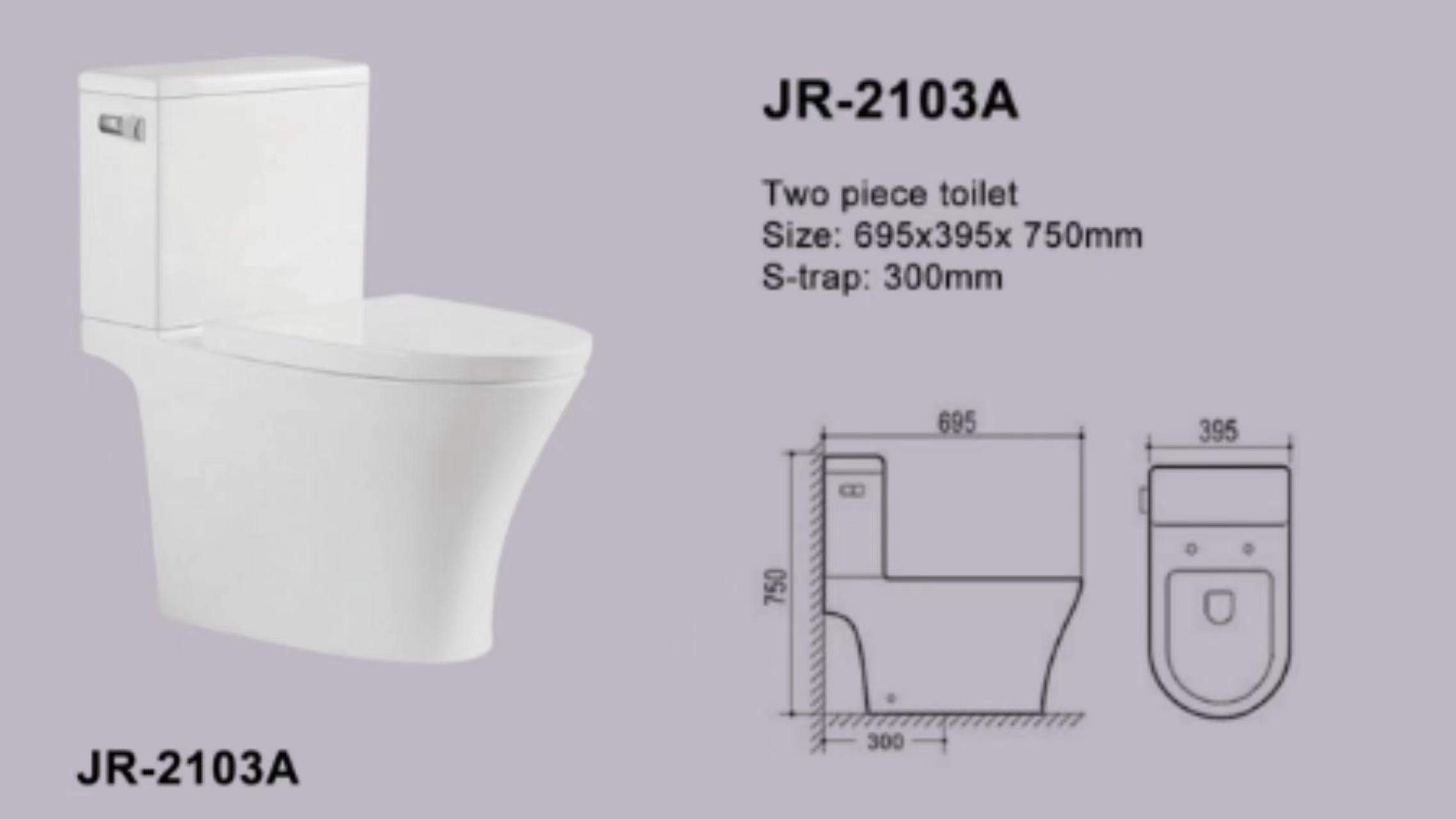 Rimless Siphon Flushing One Piece Ceramic Water Closet With High