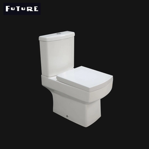 Ceramic Washdown Short Projection Toilet Low Noise Square Toilet Easy To Clean